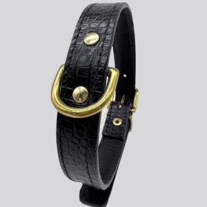 Black Croco Collar